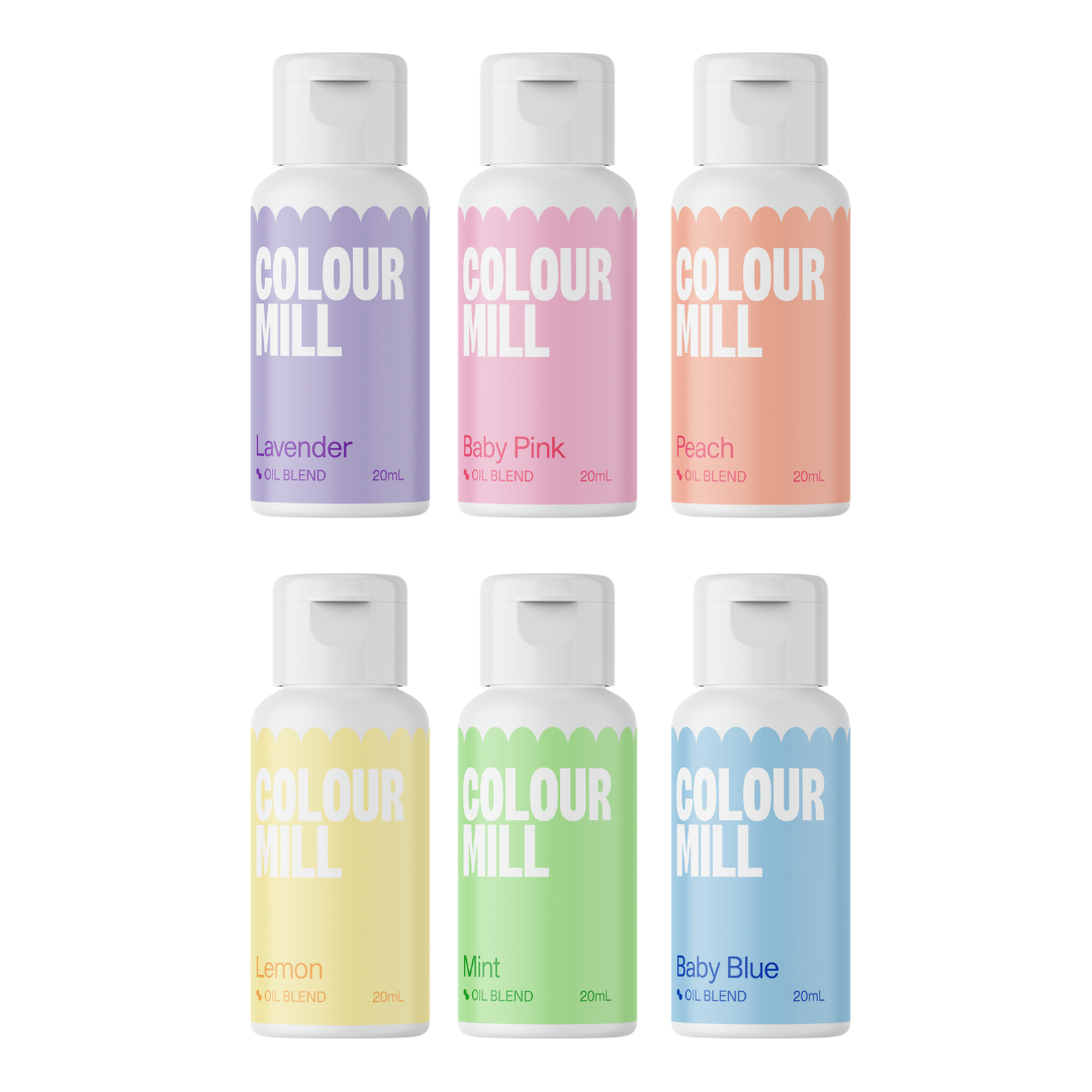 Colour Mill Oil Based Food Colour 6 Pack - Pastel 2.0
