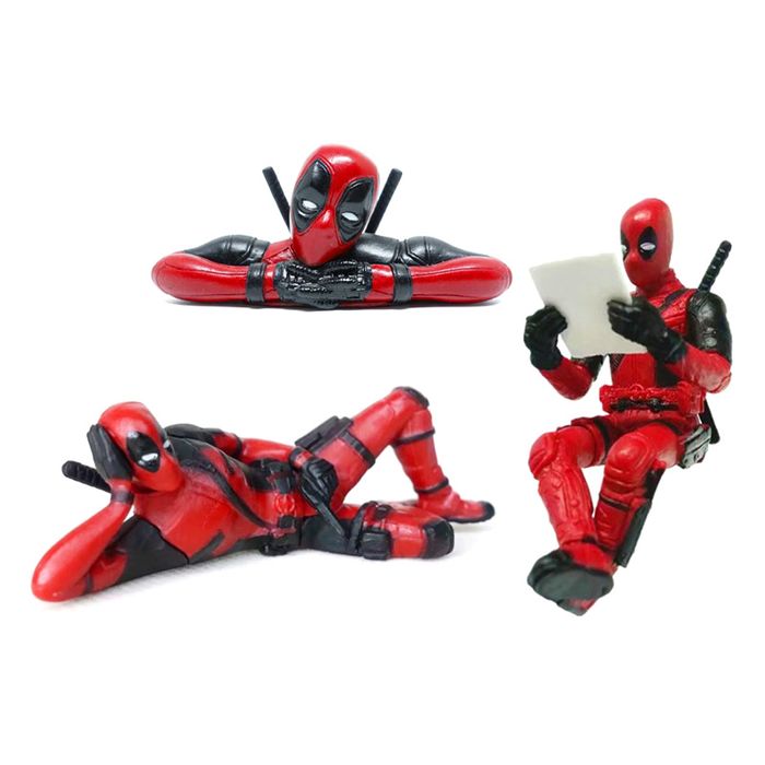 Miotlsy 3 Pieces Deadpool Figures, Deadpool PVC Figures Birthday Cake  Topper Cake Decoration Girl/Boy Home Table Car Decorations Model Toy Pack  Optimised Adult Collector's Item: : Spielzeug